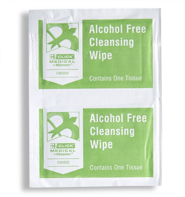 Click Medical Alcohol Free Wipes x 100 Sachets - ONE CLICK SUPPLIES