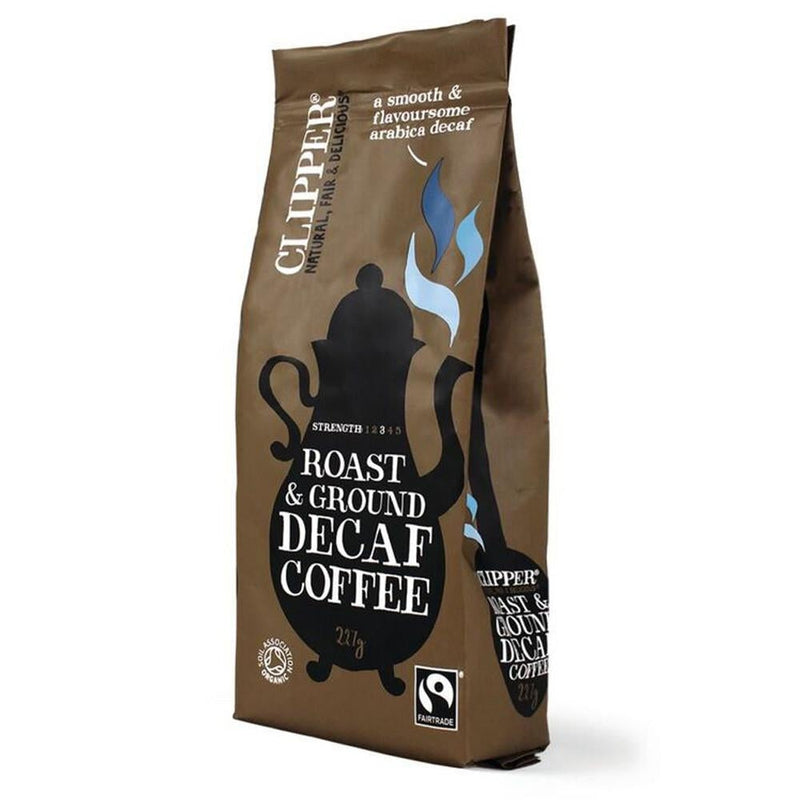 Clipper Fairtrade Decaf Organic 227g Coffee (Full Pack 8's) - ONE CLICK SUPPLIES
