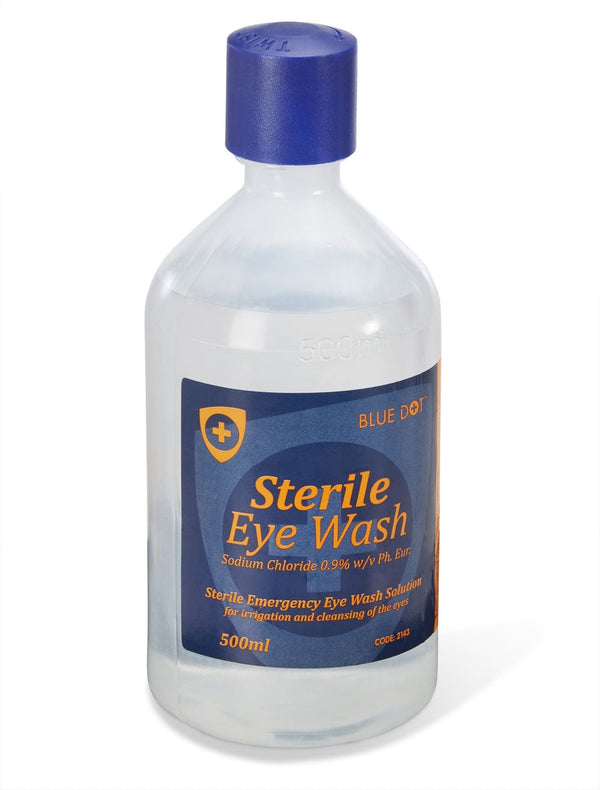 Beeswift Medical Blue Dot Eyewash Bottle 500ml - ONE CLICK SUPPLIES
