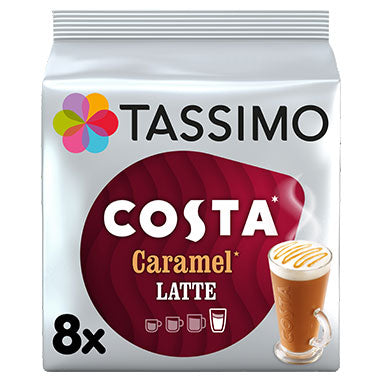 Tassimo Costa Caramel Latte Coffee Pods 8 Drinks 4031637 - ONE CLICK SUPPLIES