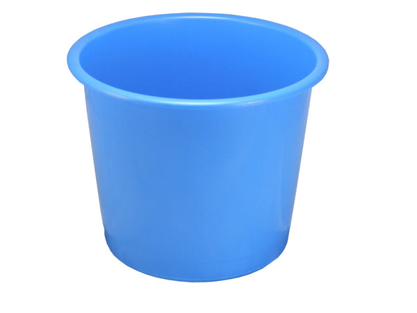 ValueX Deflecto Waste Bin Plastic Round 14 Litre Blue - CP025YTBLU - ONE CLICK SUPPLIES