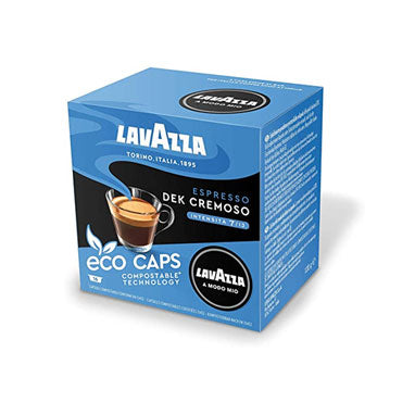 Lavazza A Modo Mio Dek Cremoso Decaf Espresso Eco Caps 16 Capsules - ONE CLICK SUPPLIES
