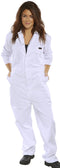 White Pre-Shrunk Boiler Suit  {All Sizes} - ONE CLICK SUPPLIES