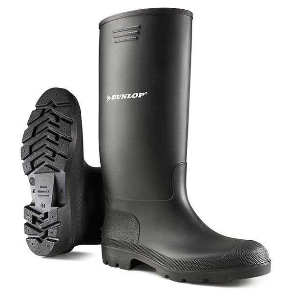 Dunlop FESTIVALS Standard Wellies in Black 100% Waterproof {Pricemastor Range} {All Sizes} - ONE CLICK SUPPLIES