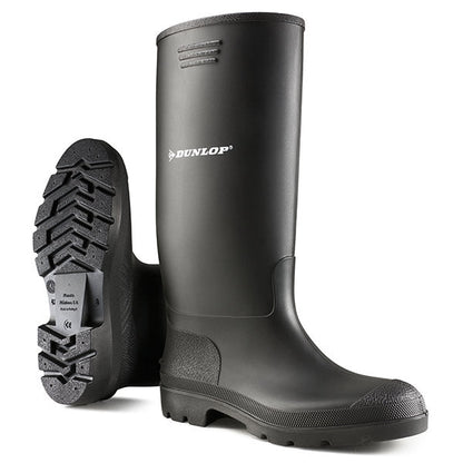 Dunlop FESTIVALS Standard Wellies in Black 100% Waterproof {Pricemastor Range} {All Sizes} - ONE CLICK SUPPLIES