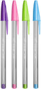 Bic Cristal FUN Assorted 1.6mm Ballpoint Pen (Pack 4) 8957921 - ONE CLICK SUPPLIES