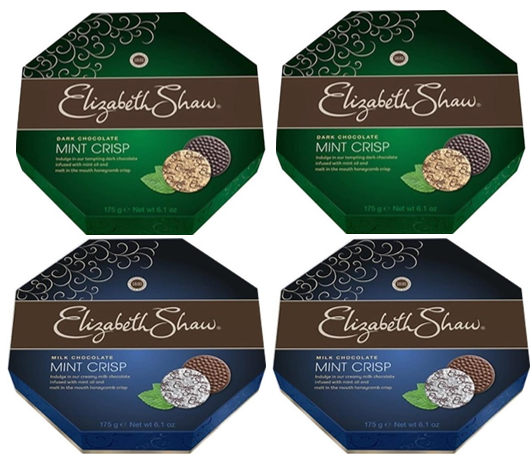 Elizabeth Shaw Milk Mint Wrapped Crisp Chocolates - 4 x  Pack's of 26 {104's} - ONE CLICK SUPPLIES