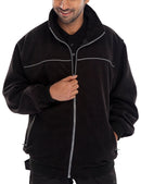 Endeavour Zipped Fleece BLACK {All Sizes} - ONE CLICK SUPPLIES