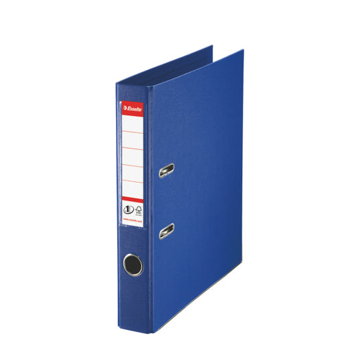 Esselte No.1 Lever Arch File Polypropylene A4 50mm Spine Width Blue (Pack 10) 811450 - ONE CLICK SUPPLIES