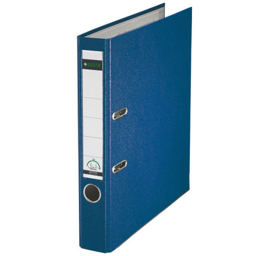 Leitz 180 Lever Arch File Polypropylene A4 52mm Spine Width Blue (Pack 10) 10151035 - ONE CLICK SUPPLIES