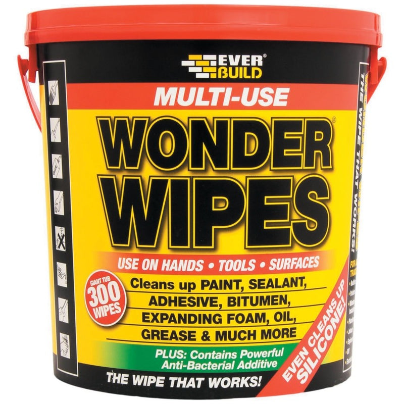 Everbuild Multi-Use Giant Wonder Wipes Pack 300's - ONE CLICK SUPPLIES