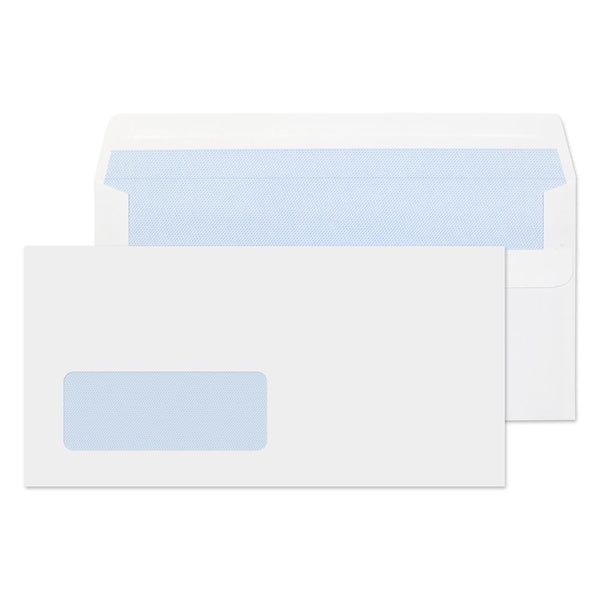 ValueX Wallet Envelope DL Self Seal Window 80gsm White (Pack 1000) - FL2884 - ONE CLICK SUPPLIES