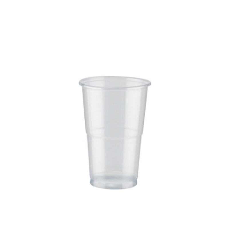 Plastic Half Pint Glass Clear (Pack of 50) 0510033 - ONE CLICK SUPPLIES