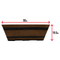 Fixtures Barrel Design Light Brown Trough 50cm x 25.5cm x 19.5cm - ONE CLICK SUPPLIES