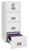 Phoenix Vertical Fire File 4 Drawer Filing Cabinet Electronic Lock White FS2254E - ONE CLICK SUPPLIES