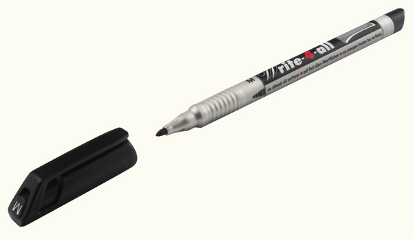 STABILO Write-4-All Medium Permanent Marker 1mm Line Black (Pack 10) - 146/46 - ONE CLICK SUPPLIES