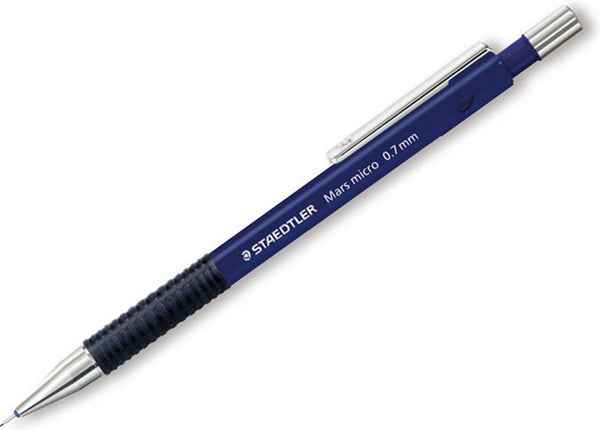 Staedtler Marsmicro Mechanical Pencil B 0.7mm Lead Blue Barrel (Pack 10) - 77507 - ONE CLICK SUPPLIES