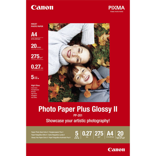 Canon PP-201 Glossy Photo Paper A4 20 Sheets - 2311B019 - ONE CLICK SUPPLIES