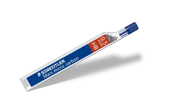 Staedtler Mars Micro Pencil Lead Refill HB 0.5mm Lead 12 Leads Per Tube (Pack 12) - 25005-HB - ONE CLICK SUPPLIES
