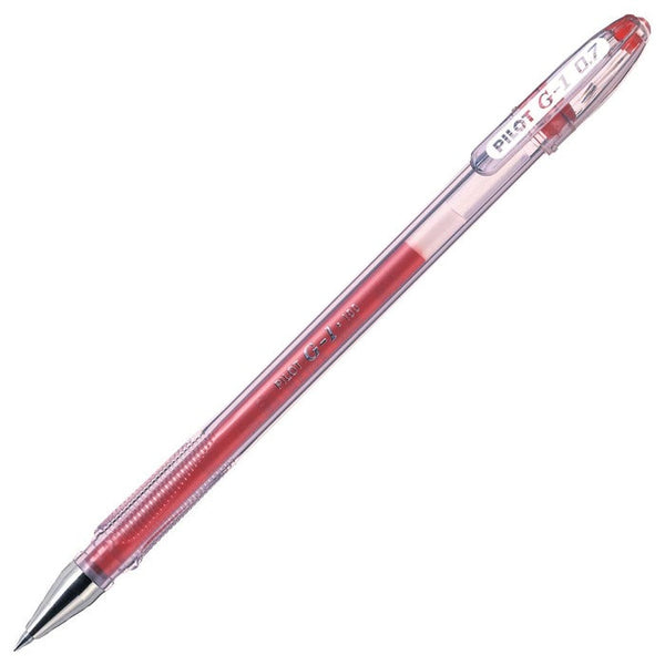 Pilot G-107 Gel Rollerball Pen 0.7mm Tip 0.39mm Line Red (Pack 12) - 1101202 - ONE CLICK SUPPLIES