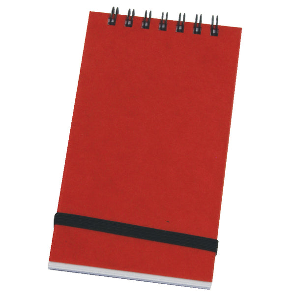 Silvine 76x127mm Wirebound Pressboard Cover Notebook 192 Pages Red (Pack 12) - 194 - ONE CLICK SUPPLIES