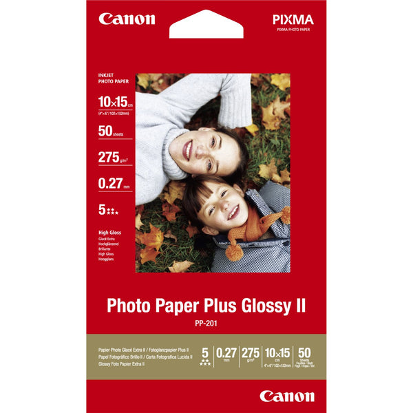Canon PP-201 Glossy Photo Paper 10 x 15cm 50 Sheets - 2311B003 - ONE CLICK SUPPLIES