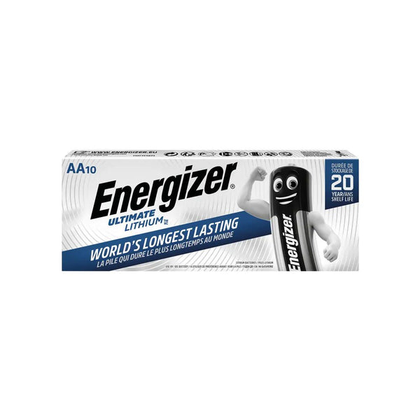 Energizer Ultimate AA Lithium Batteries (Pack 10) - 634352 - ONE CLICK SUPPLIES