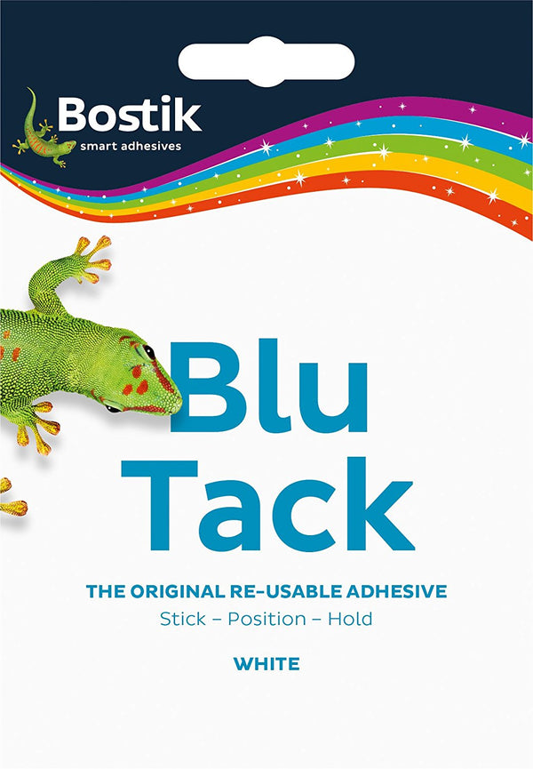 Bostik Blu Tack Mastic Adhesive Non-toxic White (Pack 12) - 30803836 - ONE CLICK SUPPLIES