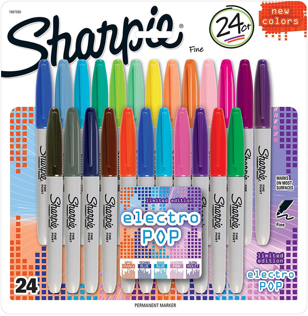 Sharpie Permanent Marker Assorted (Pack 24) 2065405 - ONE CLICK SUPPLIES