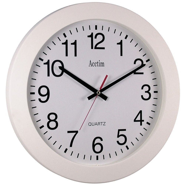 Acctim Controller Wall Clock Silent Sweep 368mm White 93/704 - ONE CLICK SUPPLIES