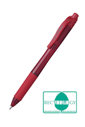 Pentel Energel X Gel Retractable Gel Rollerball Pen 1.0mm Tip 0.5mm Line Red (Pack 12) - BL110-BX - ONE CLICK SUPPLIES