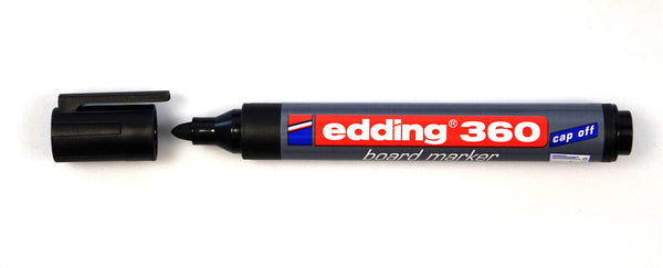 edding 360 Whiteboard Marker Bullet Tip 1.5-3mm Line Black (Pack 10) - 4-360001 - ONE CLICK SUPPLIES