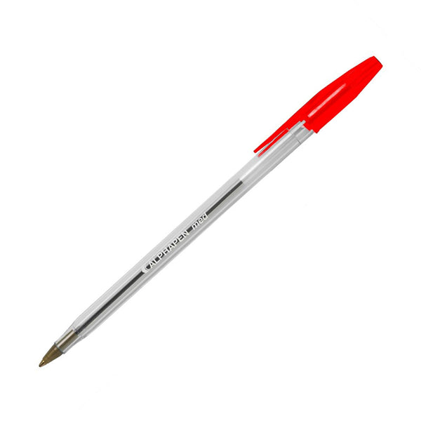 ValueX Ballpoint Pen 1.0mm Tip 0.7mm Line Red (Pack 50) - 886002 - ONE CLICK SUPPLIES