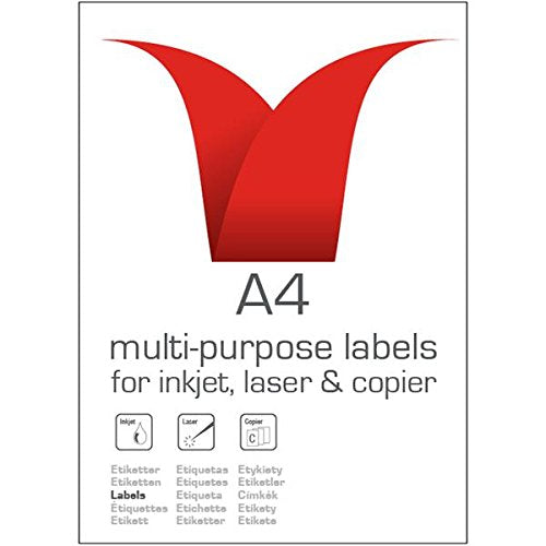 ValueX Multipurpose Label 99.1x67.7mm 8 Per A4 Sheet White (Pack 800) - 15152SM - ONE CLICK SUPPLIES