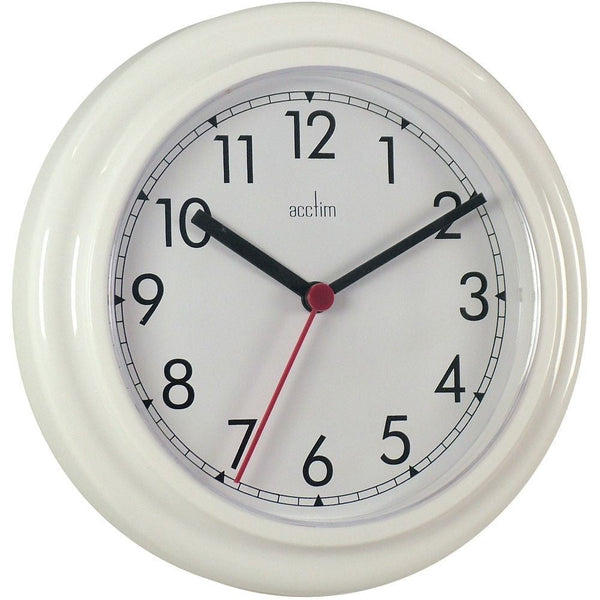 Acctim Stratford Wall Clock 230mm White 21242 - ONE CLICK SUPPLIES