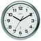 Acctim Cadiz Wall Clock Radio Controlled 255mm Silver 74137 - ONE CLICK SUPPLIES