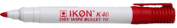 ValueX Whiteboard Marker Bullet Tip 2mm Line Red (Pack 10) - K40-02 - ONE CLICK SUPPLIES