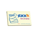 ValueX Stickn Pop-Up Notes 76x127mm 100 Sheets Yellow (Pack 12) 21396 - ONE CLICK SUPPLIES