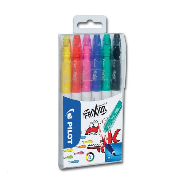 Pilot FriXion Colours Felt Tip Colouring Pens Assorted Colours (Pack 6) - 220300600 - ONE CLICK SUPPLIES