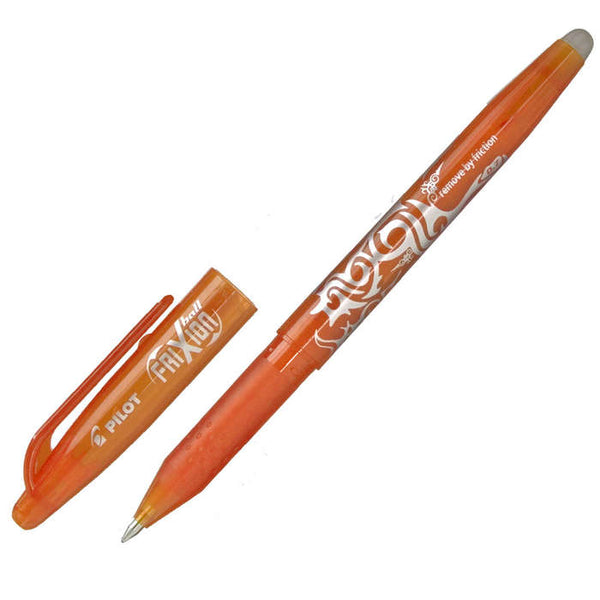 Pilot FriXion Ball Erasable Gel Rollerball Pen 0.7mm Tip 0.35mm Line Orange (Pack 12) - 224101207 - ONE CLICK SUPPLIES