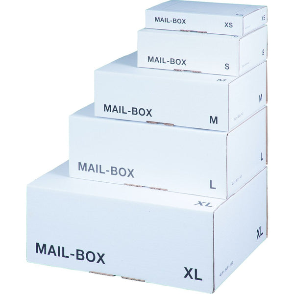 ValueX Mailing Box Medium 325x245x105mm White (Pack 20) - 212111220 - ONE CLICK SUPPLIES