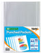 Tiger Multi Punched Pocket Polypropylene A4 45 Micron Top Opening Clear (Pack 50) - 300946 - ONE CLICK SUPPLIES