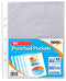 Tiger Multi Punched Pocket Polypropylene A5 45 Micron Top Opening Clear (Pack 100) - 301829 - ONE CLICK SUPPLIES