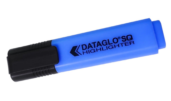 ValueX Flat Barrel Highlighter Pen Chisel Tip 1-5mm Line Blue (Pack 10) - 791003 - ONE CLICK SUPPLIES
