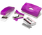 ValueX Stapler Staple Remover and Hole Punch Set Purple - SPSET17 - ONE CLICK SUPPLIES
