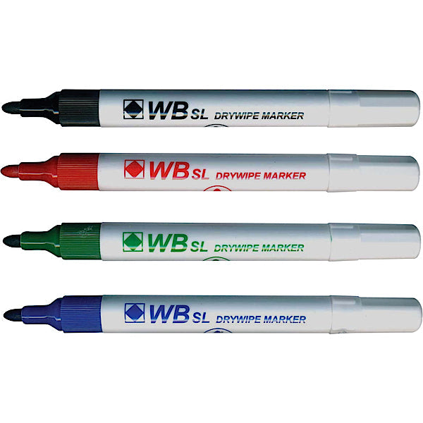 ValueX Whiteboard Marker Bullet Tip 2mm Line Assorted Colours (Pack 10) - 8710MIXED - ONE CLICK SUPPLIES