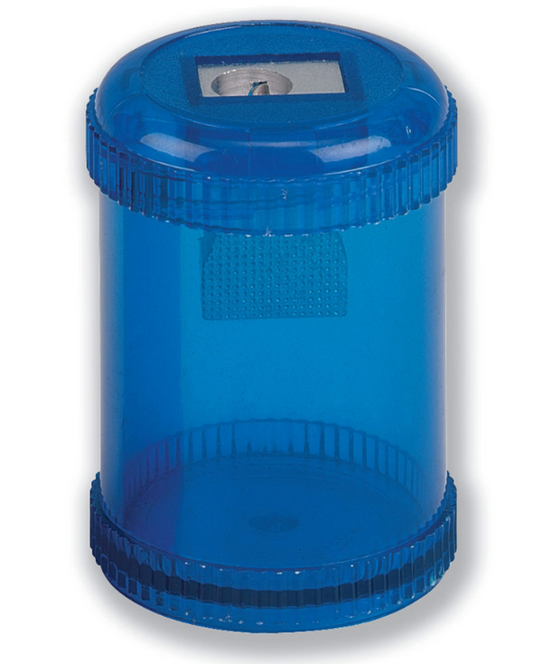 ValueX Single Hole Pencil Sharpener Plastic Barrel Blue (Pack 10) - 810000 - ONE CLICK SUPPLIES