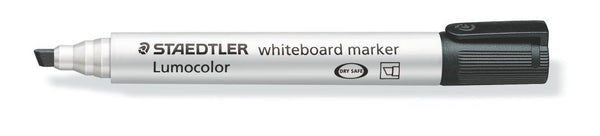 Staedtler Lumocolor Whiteboard Marker Chisel Tip 2-5mm Line Black (Pack 10) - 351B-9 - ONE CLICK SUPPLIES