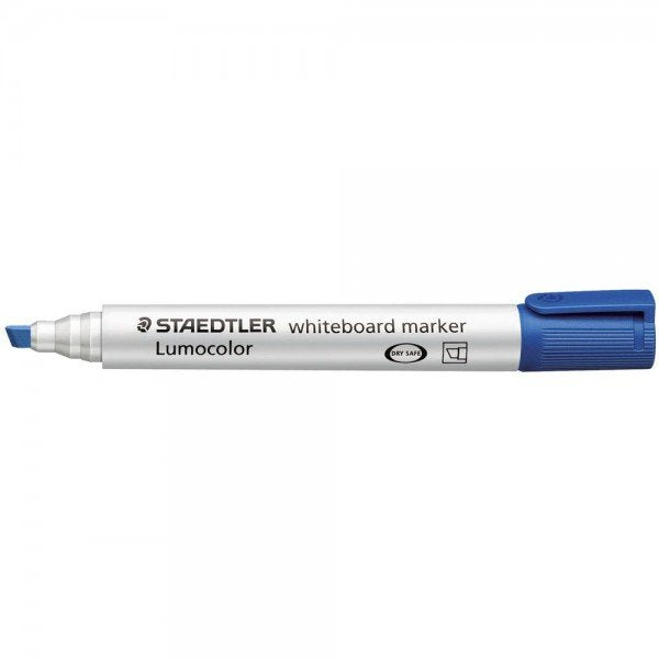 Staedtler Lumocolor Whiteboard Marker Chisel Tip 2-5mm Line Blue (Pack 10) - 351B-3 - ONE CLICK SUPPLIES
