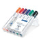 Staedtler Lumocolor Whiteboard Marker Chisel Tip 2-5mm Line Assorted Colours (Pack 6) - 351BWP6 - ONE CLICK SUPPLIES